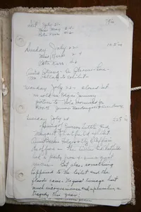 1945 Gallery Book, 7/24 page with Tuttle party noted