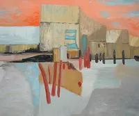 Tropical Sails  (0016-B) - oils