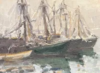 Untitled (Harbor Fishing Boats)