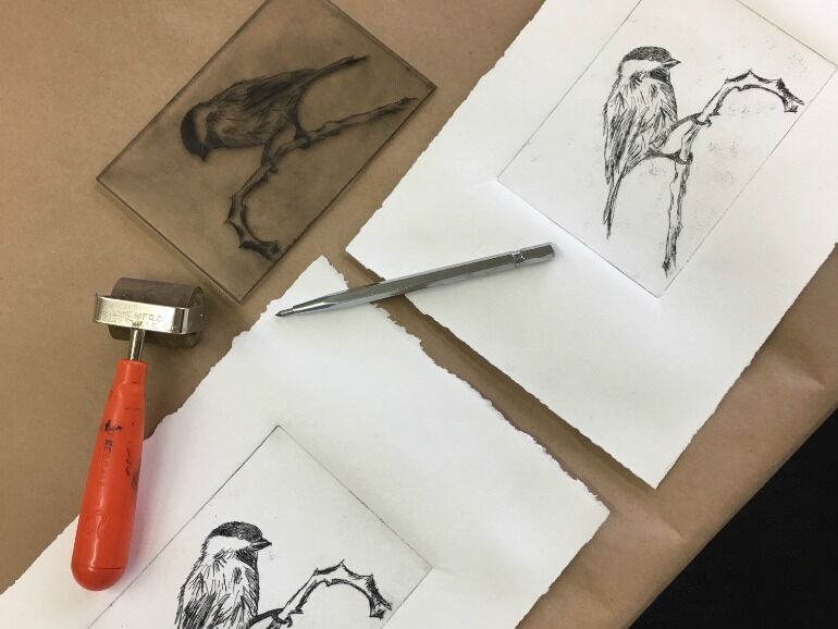 Printmaking: Drypoint Etching, 18+